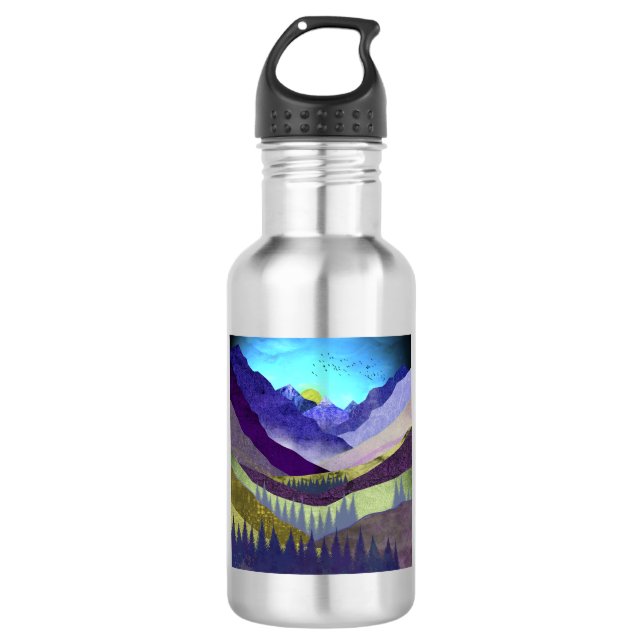 Purple Mountains Majesty 532 Ml Water Bottle (Front)