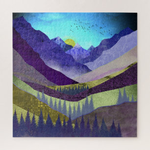 Purple Mountains Majesty Jigsaw Puzzle