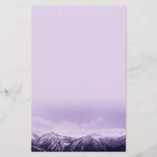 Purple Mountains Majesty Stationery