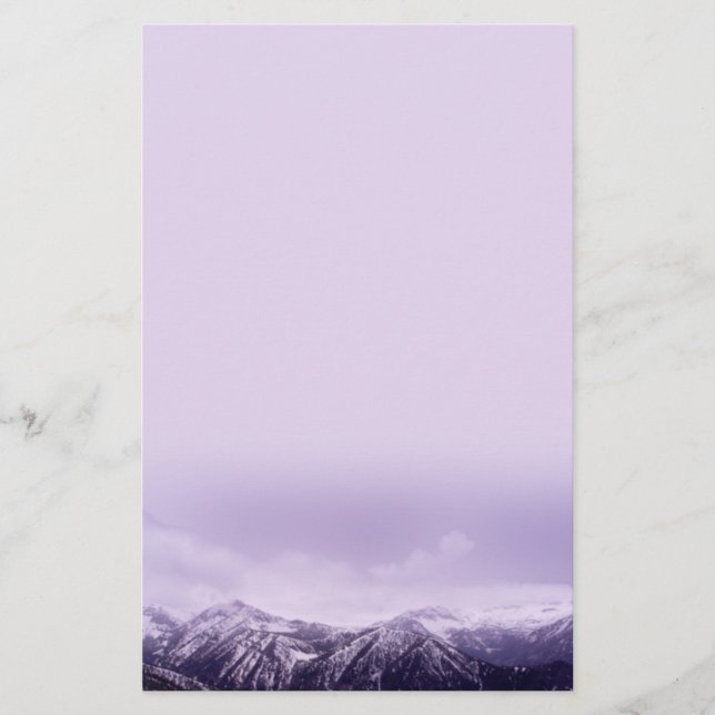 Purple Mountains Majesty Stationery (Front)