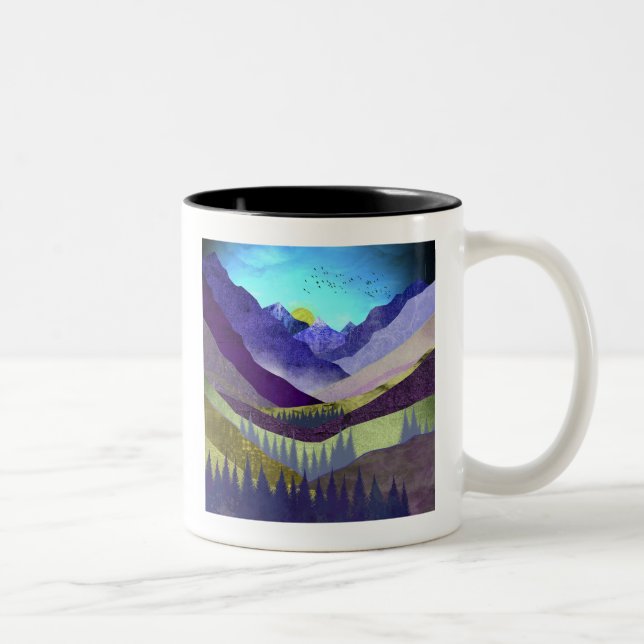 Purple Mountains Majesty Two-Tone Coffee Mug (Right)