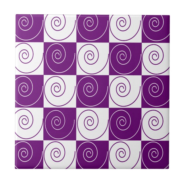 Purple Mousey Tails Tile (Front)