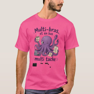 Purple Multi-armed & Multi-tasking Octopus – with  T-Shirt