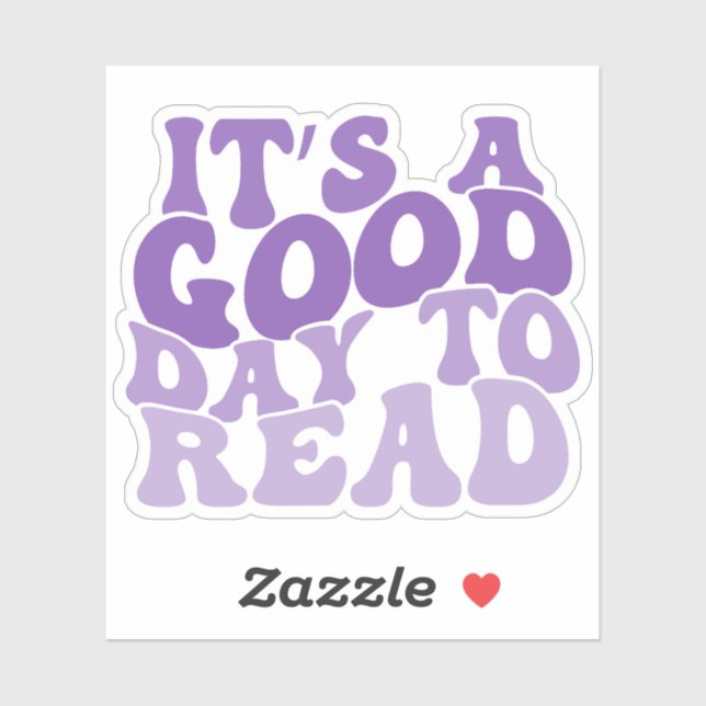 Purple Multicolored It's A Good Day To Read Vinyl (Sheet)