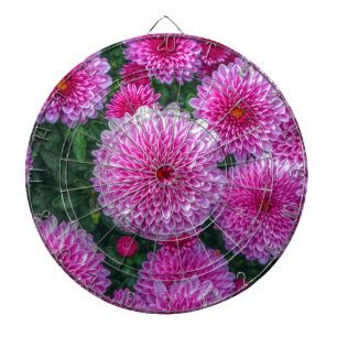 Purple Mums Dartboard
