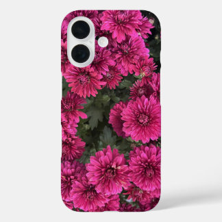 Purple Mums iPhone 16 Case