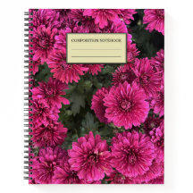 Purple Mums Spiral Notebook