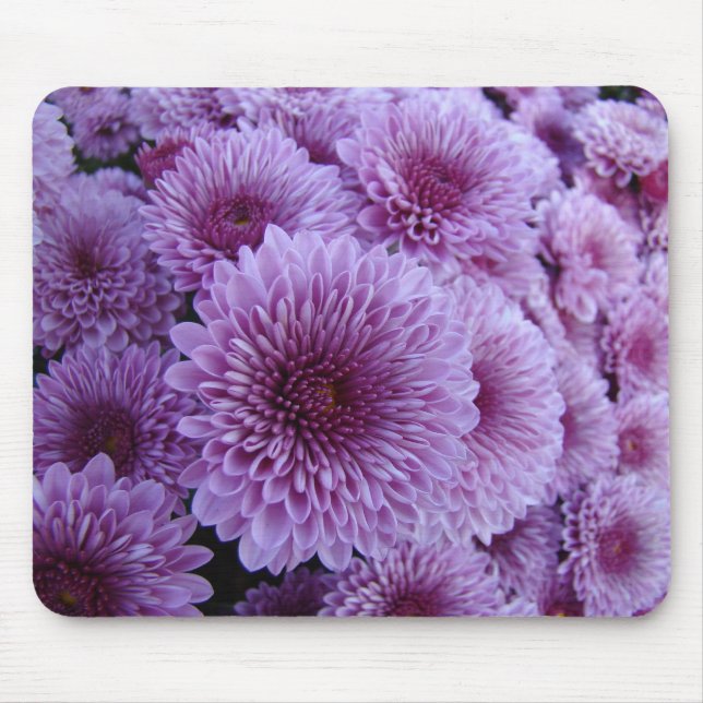 Purple Mums the Word! Mouse Mat (Front)
