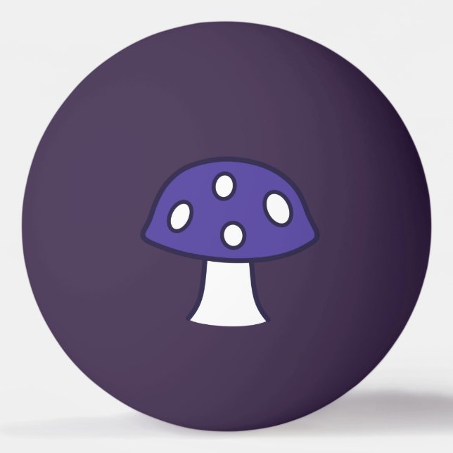 Purple Mushroom Ping Pong Ball (Front)