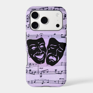 Purple Music and Theater Masks