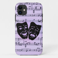 Purple Music and Theatre Masks