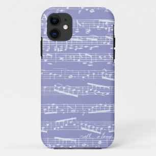 Purple Musical Notes iphone 5 case
