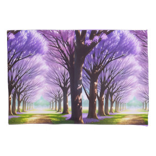 Purple Mystical Jacaranda Trees In Bloom, Pillowcase