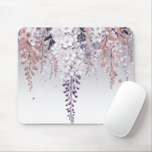 Purple Mystical Wisteria Drift Mouse Mat