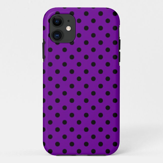 Purple n Black Dots iPhone 5 Case-Mate Case (Back)