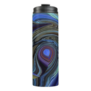 Purple N Gold Dream Catcher Abstract Water Bottle