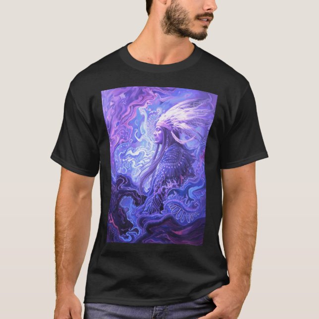 Purple Native American T-Shirt (Front)