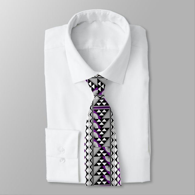 Purple Native Sun and Rain Tie (Tied)