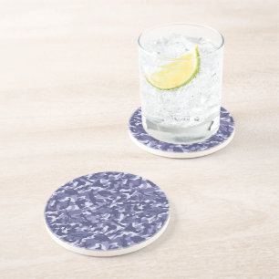 Purple Navy Camouflage Coaster