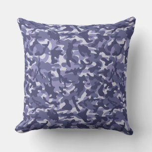 Purple Navy Camouflage  Cushion