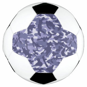 Purple Navy Camouflage Football