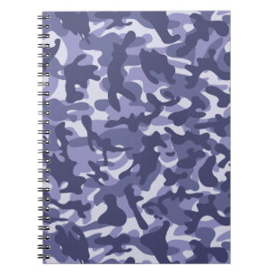 Purple Navy Camouflage  Notebook