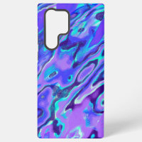 Purple Neon Marble Texture Abstract Liquid Paint