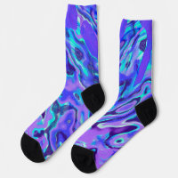 Purple Neon Marble Texture Abstract Liquid Paint