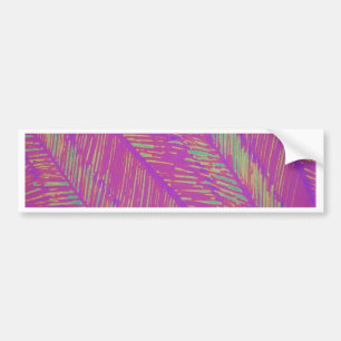 Purple Neon Palms Bumper Sticker