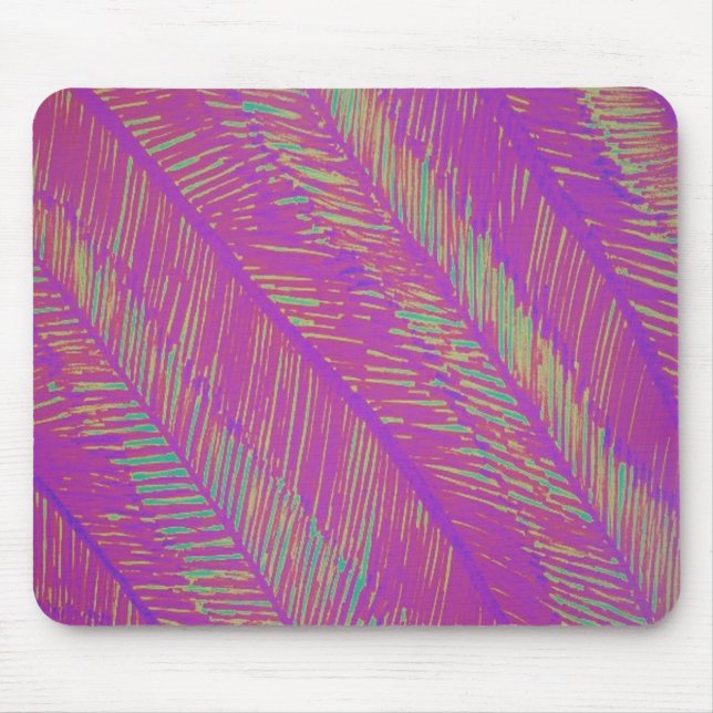 Purple Neon Palms Mouse Mat (Front)