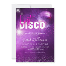 Purple Neon Pink Last Disco Bachelorette Weekend