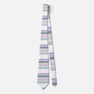 Purple, Neptune, sea green, and Lavender stripes Tie