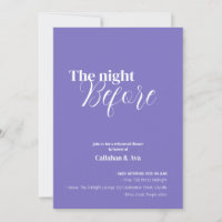 Purple Night Before Invitation