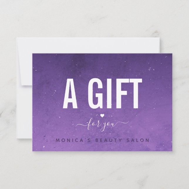 Purple Night Sky Galaxy Cosmic Universe Heart Love (Front)