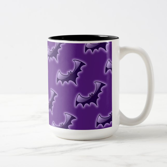 Purple Night Wing Bats Mug (Right)