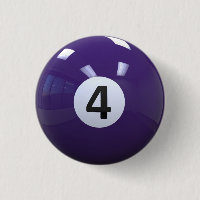 Purple No. 4 Billiard Pool Ball