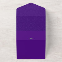 Purple Noise All-In-One Wedding Invite – Customise