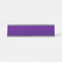 Purple Noise Custom Desk Name Plate