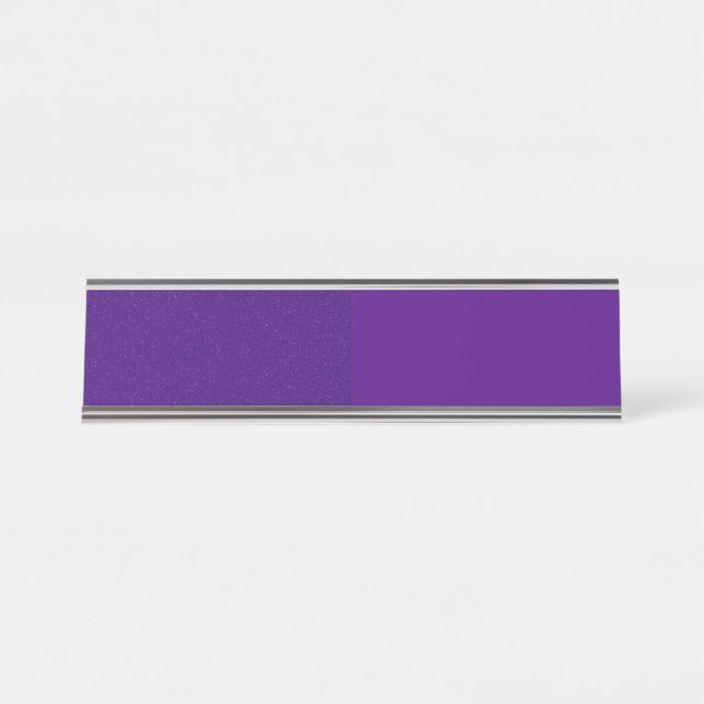 Purple Noise Effect Custom Name Plate (Front)