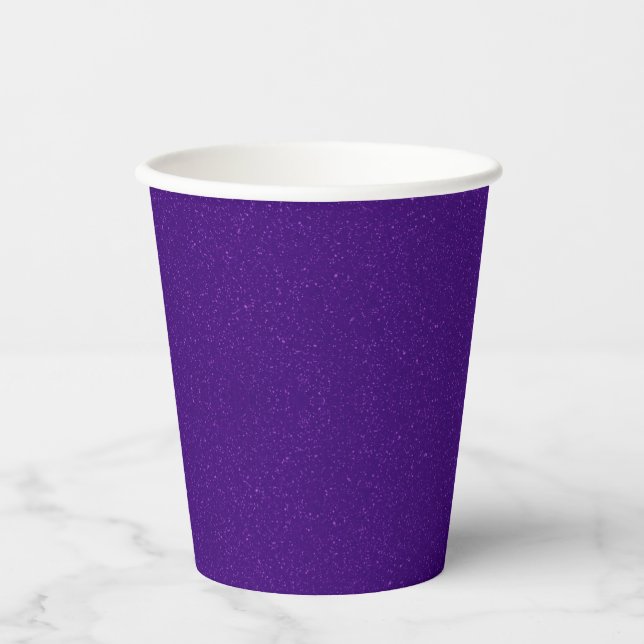 Purple Noise Effect Custom Paper Cup (Front)
