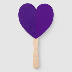 Purple Noise-Effect Heart Paddle Fan – Customize