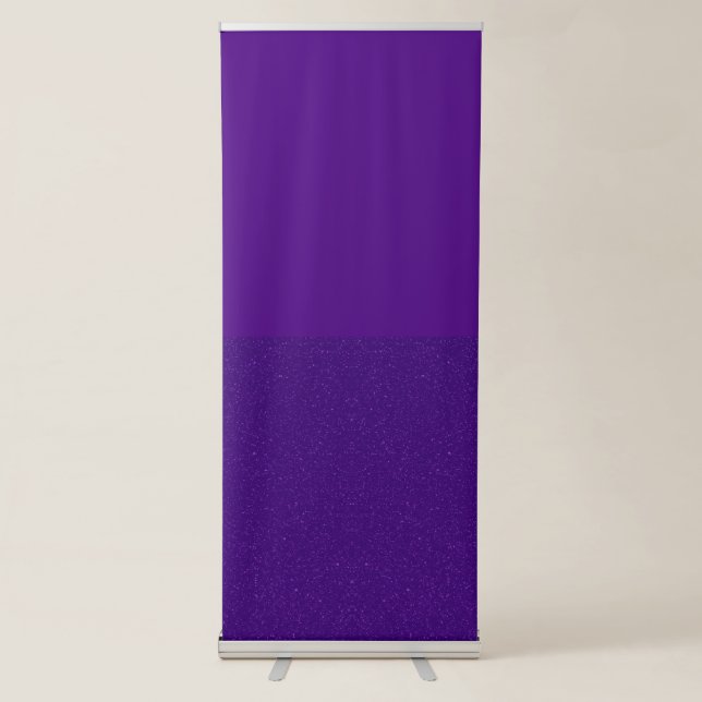Purple Noise Retractable Banner – Customisable (Front)