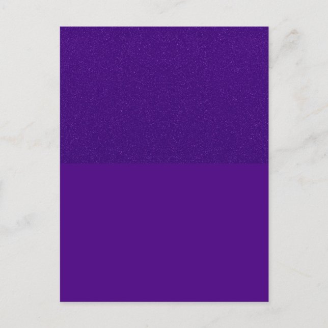 Purple Noise Split Announcement Postcard (Custom) (Front)
