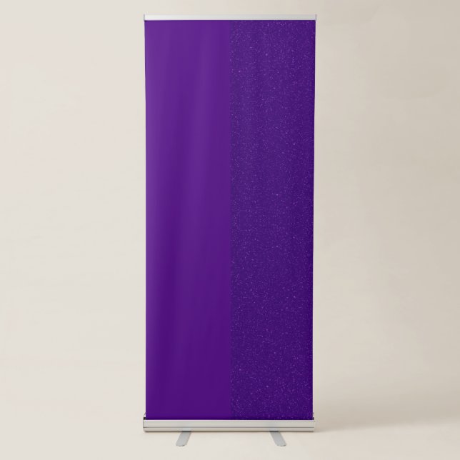 Purple Noise Vertical Banner Stand – Customisable (Front)