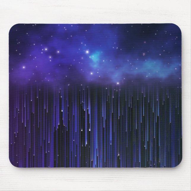 Purple Northern Lights Galaxy Mouse Mat (Front)