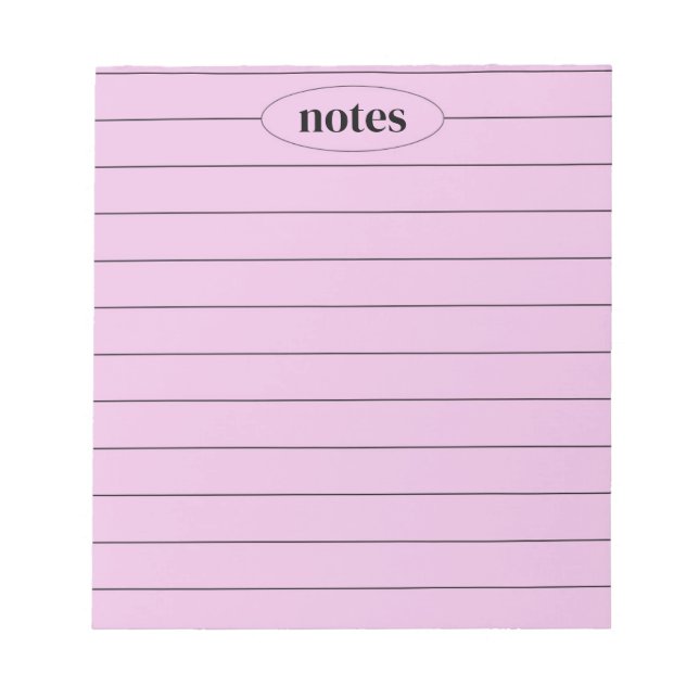 Purple Notes Sleek & Modern Stationery (Front)