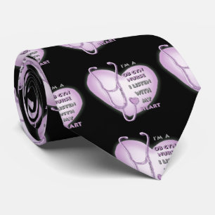 Purple OB Gyn Nurse Tie