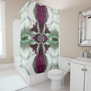 Purple Ocean Breeze Shower Curtain