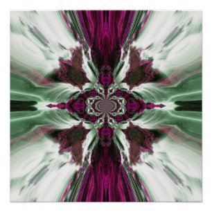 Purple Ocean Cascade Perfect Poster