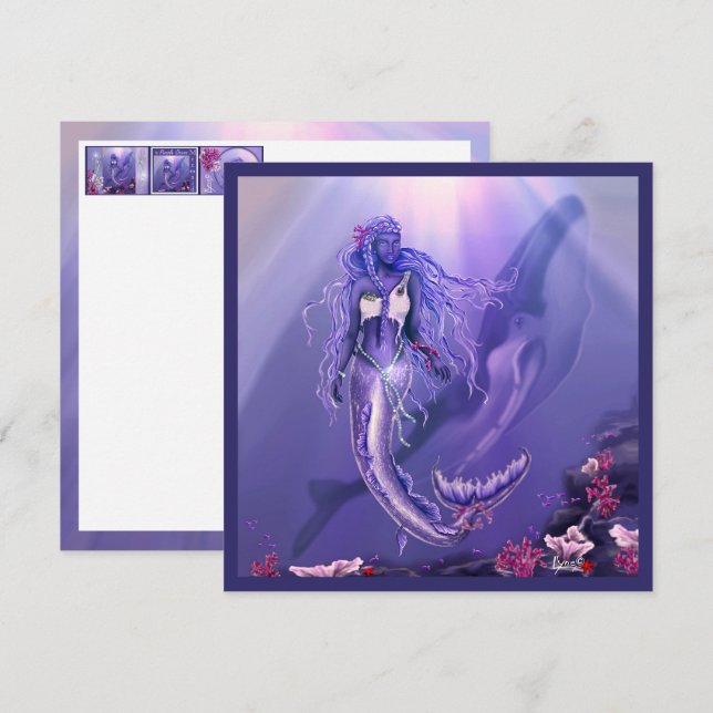 Purple Ocean Mermaid (Front/Back)